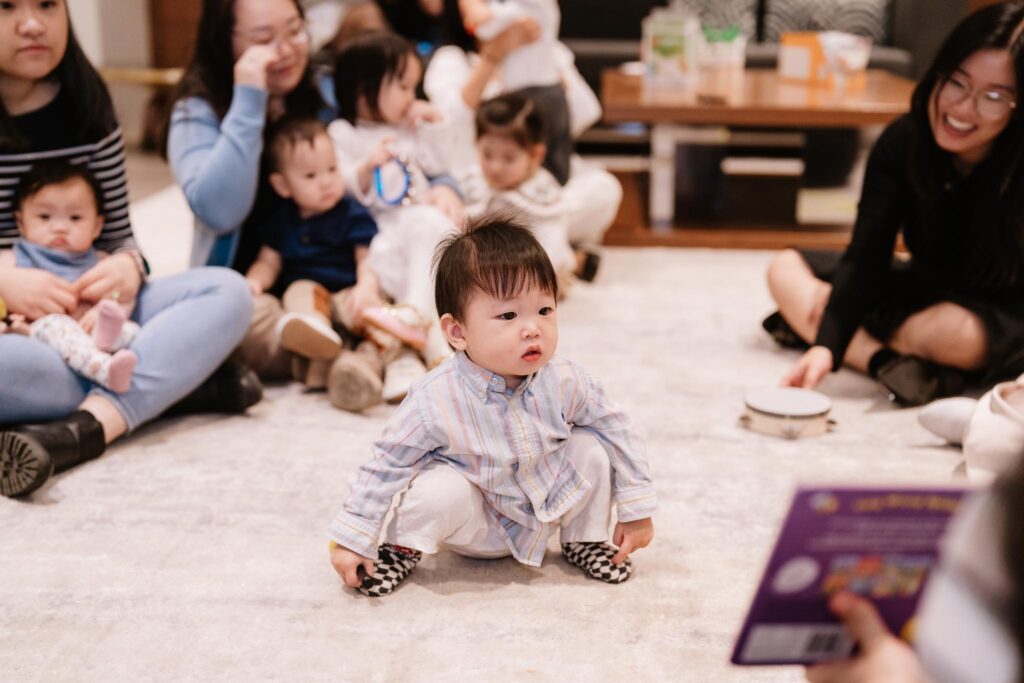 Little boy at a birthday party